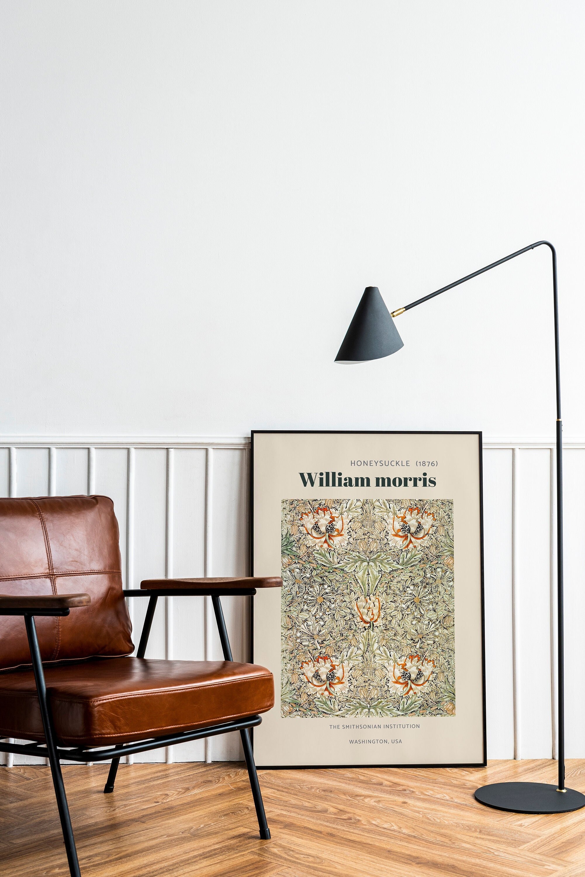 Impression d'affiche d'exposition/Impressions d'art Vintage Par William Morris , Affiche Floral Vict