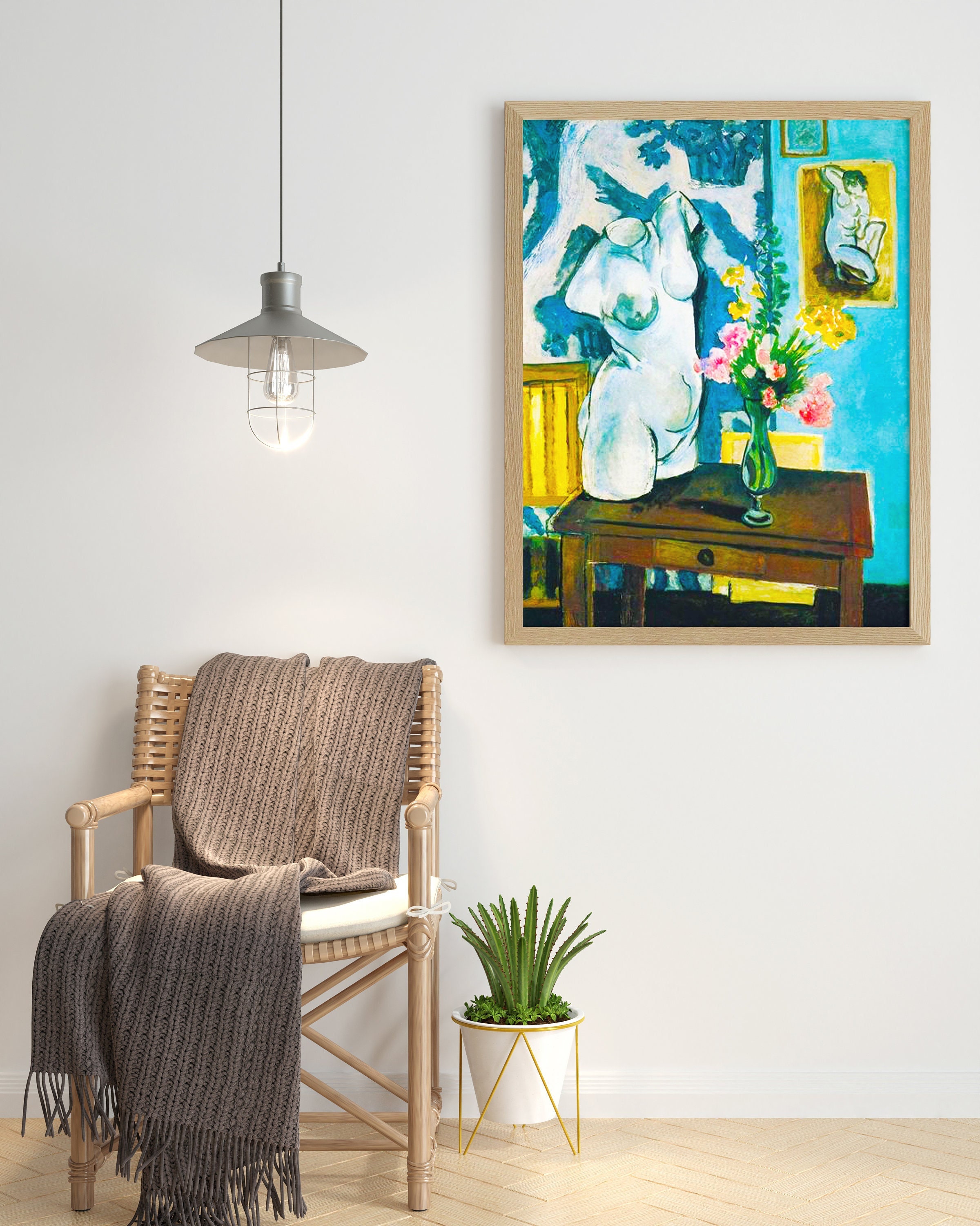 Henri Matisse Peinture Le Torse en Plâtre 1919 , Art Impression Art Mural Vintage Grande Affiche Mat