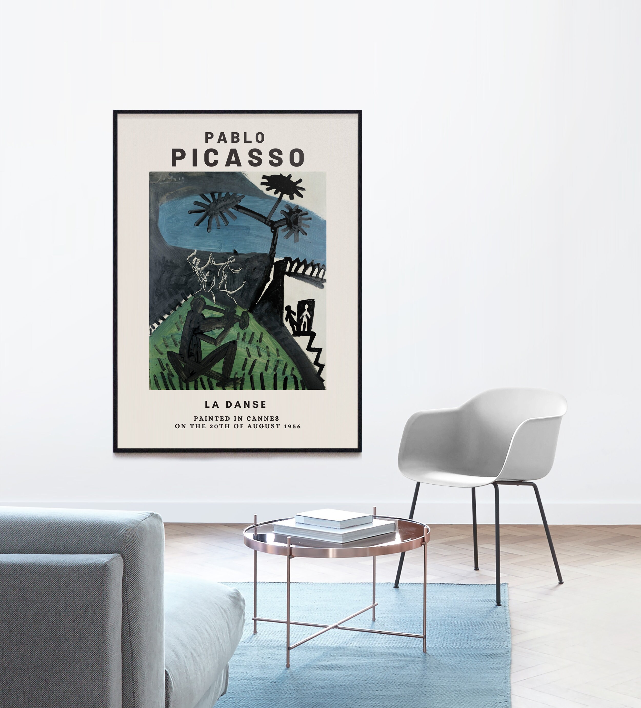 Affiche d'exposition Pablo Picasso La Dense 1956 , Print, Wall Art Cadeau de Mariage Décoration Inté