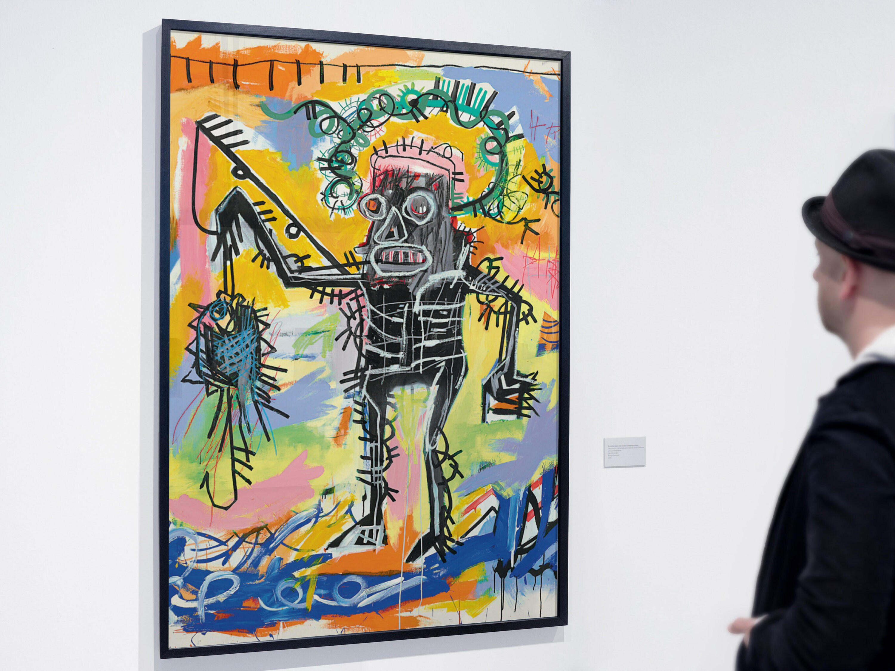 Affiche Jean-Michel Basquiat , Peinture de Pêche 1981 Office Print Grafitti Wall Art, Affiche Grand 