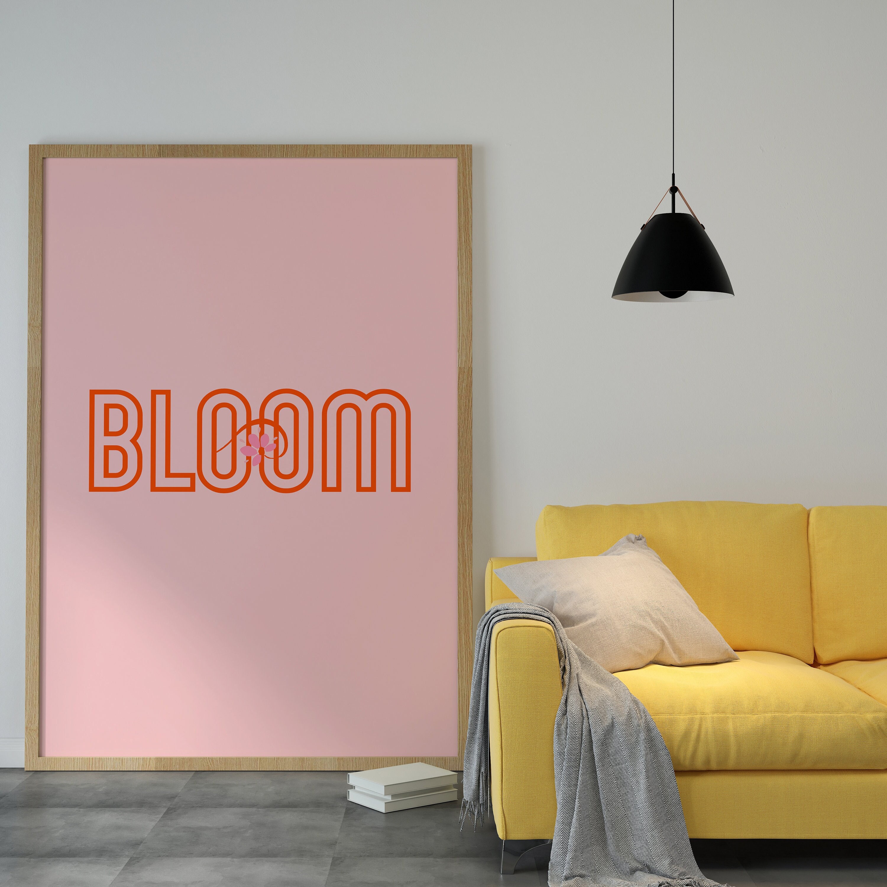 Blush Rose Wall Art Décor Affiche Imprimer Minimaliste Belle Mural