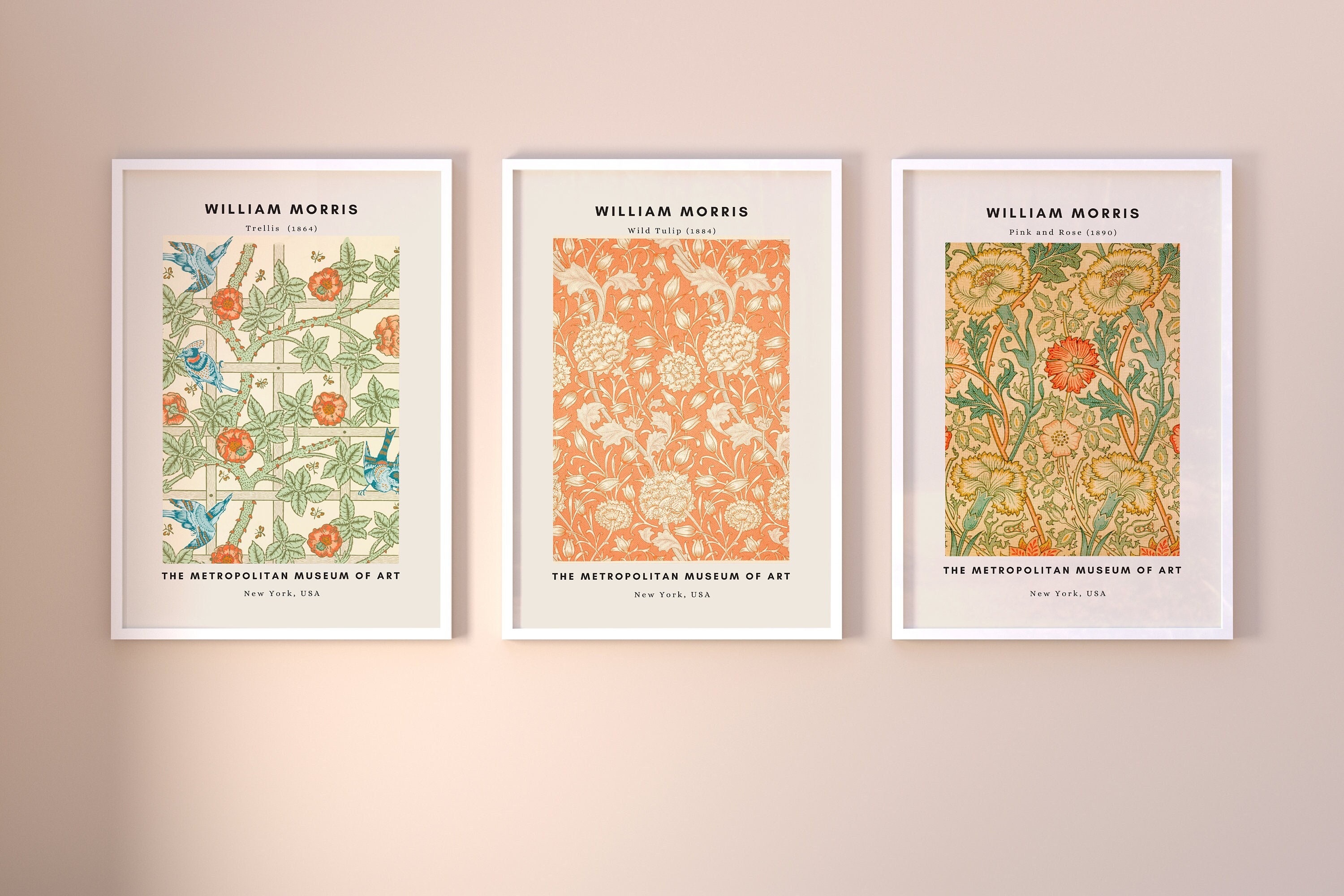 William Morris Estampe de 3 | L'affiche William Affiches d'exposition Affiche La Galerie d'art Affic