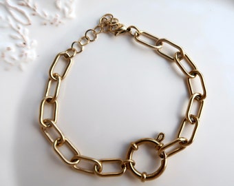 Armband med guldkedja