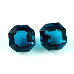Blautopas Gute Qualität Lose Edelstein für die Herstellung von Schmuck Fancy Form Cut Facettierten Size-14x14mm