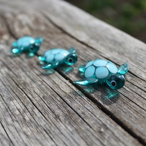 Turquoise Turtle Family Blue Baby Sea Turtle Spotted Turtle - Etsy