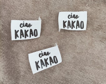 Ciao Kakao Labels aus Baumwolle / Annäher für Kinderkleidung