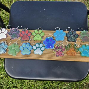 Holographic Animal Paw Keychain