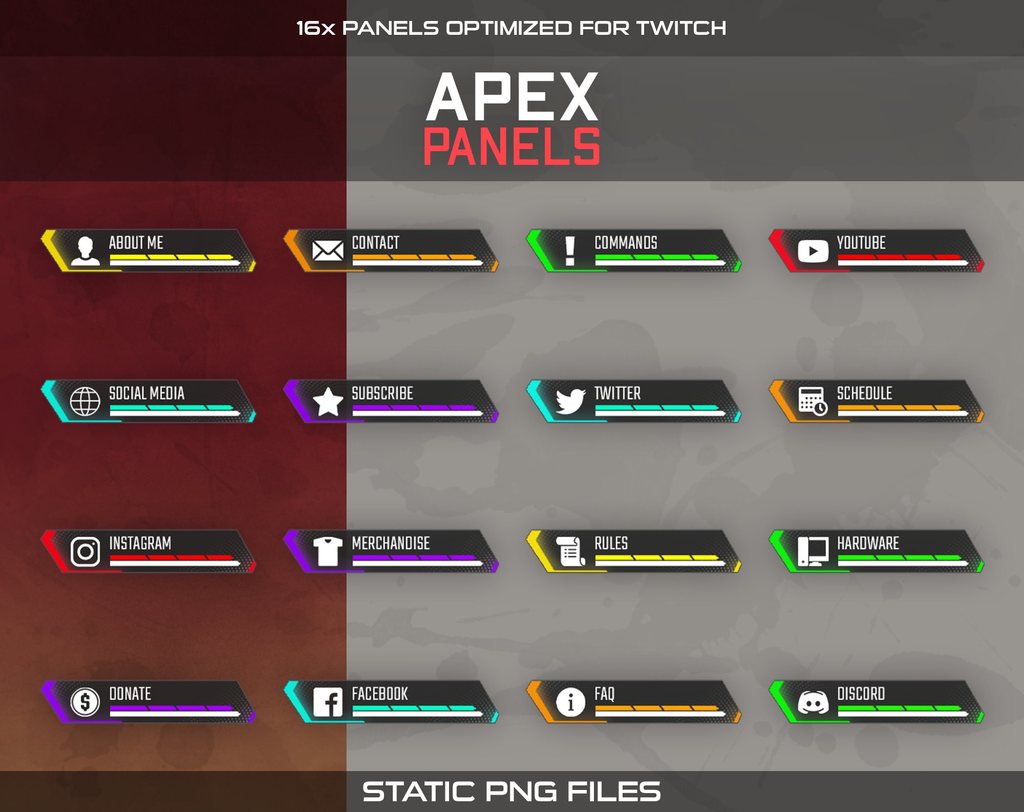 Animated Apex Twitch Overlay Package for Apex Streamers Etsy