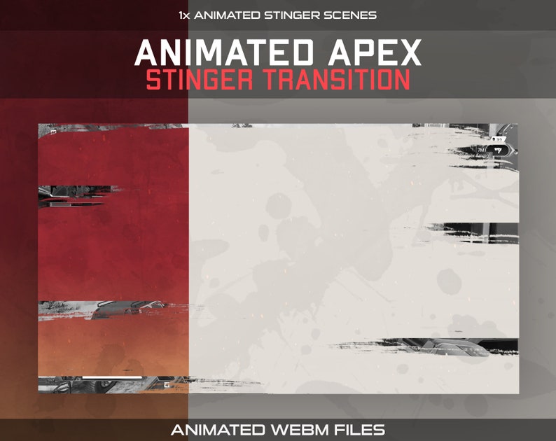 Apex Themed Twitch Stinger Transition Animated Stream Transition for