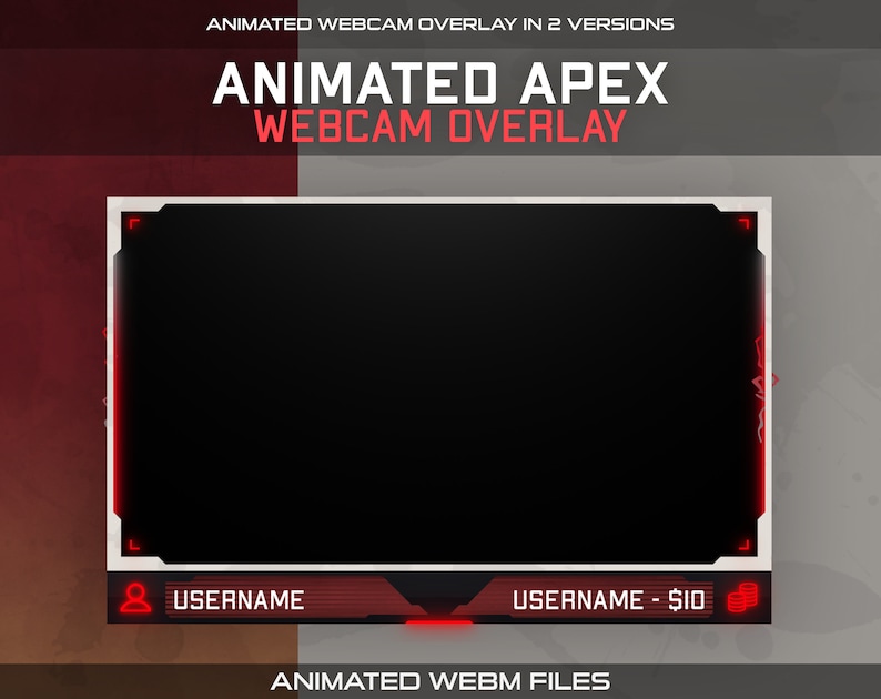 Animated Apex Twitch Overlay Package for Apex Streamers Etsy