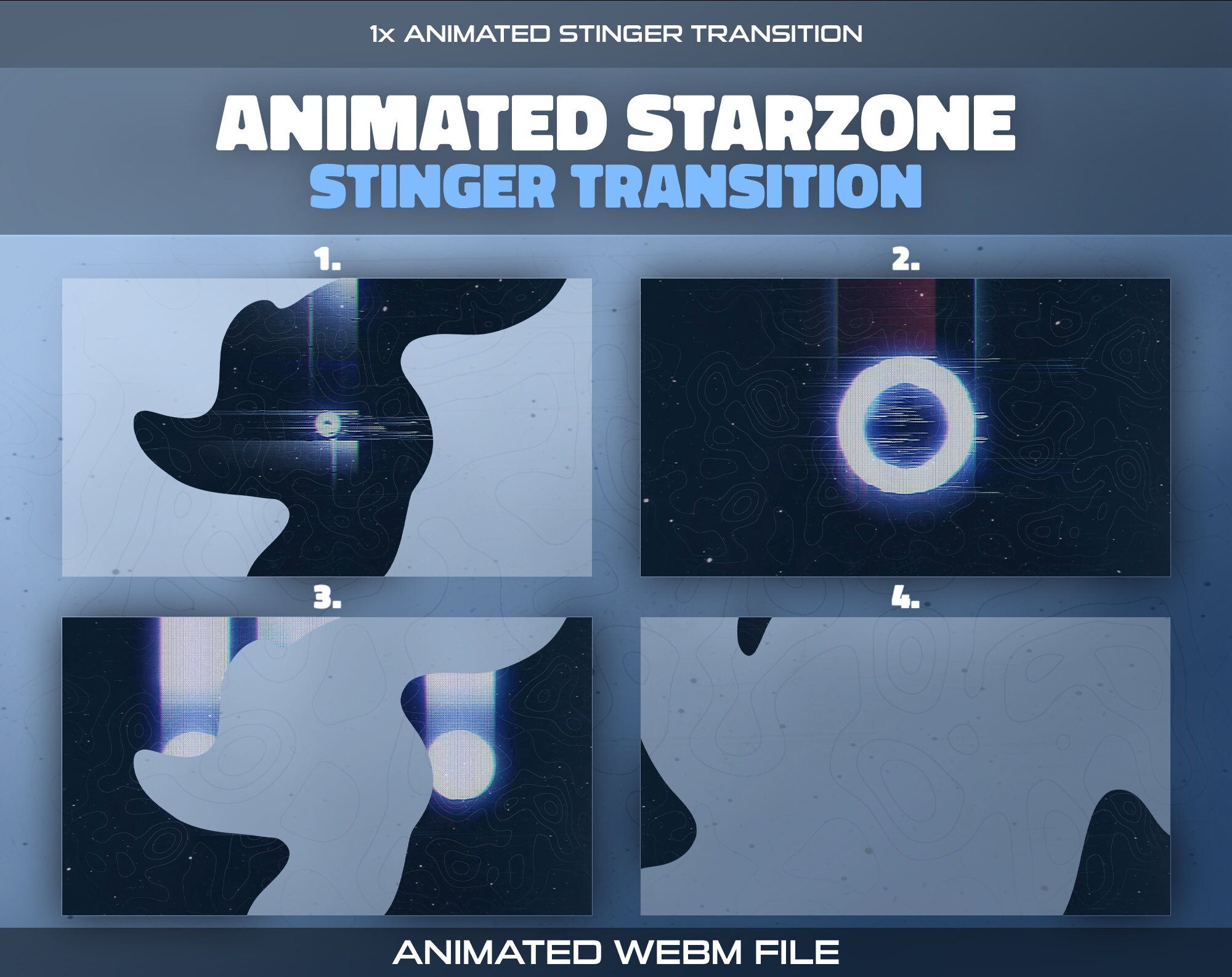Animated Stinger Transition: Dark Celestial Sci-fi Starzone Scene ...