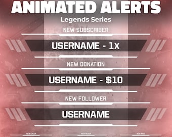 Animierte Twitch ALerts: Futuristisches Battl-Royale Overlay (WEBM Digital Download)