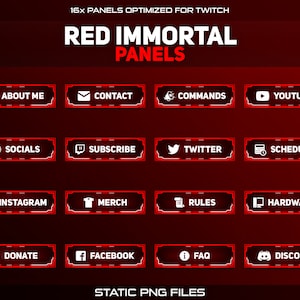 Vampire Twitch Panels for Live Streaming - StreamersVisuals