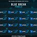 Blue Break Twitch Panels: 16x Stream Profile Info Buttons Branding - Etsy