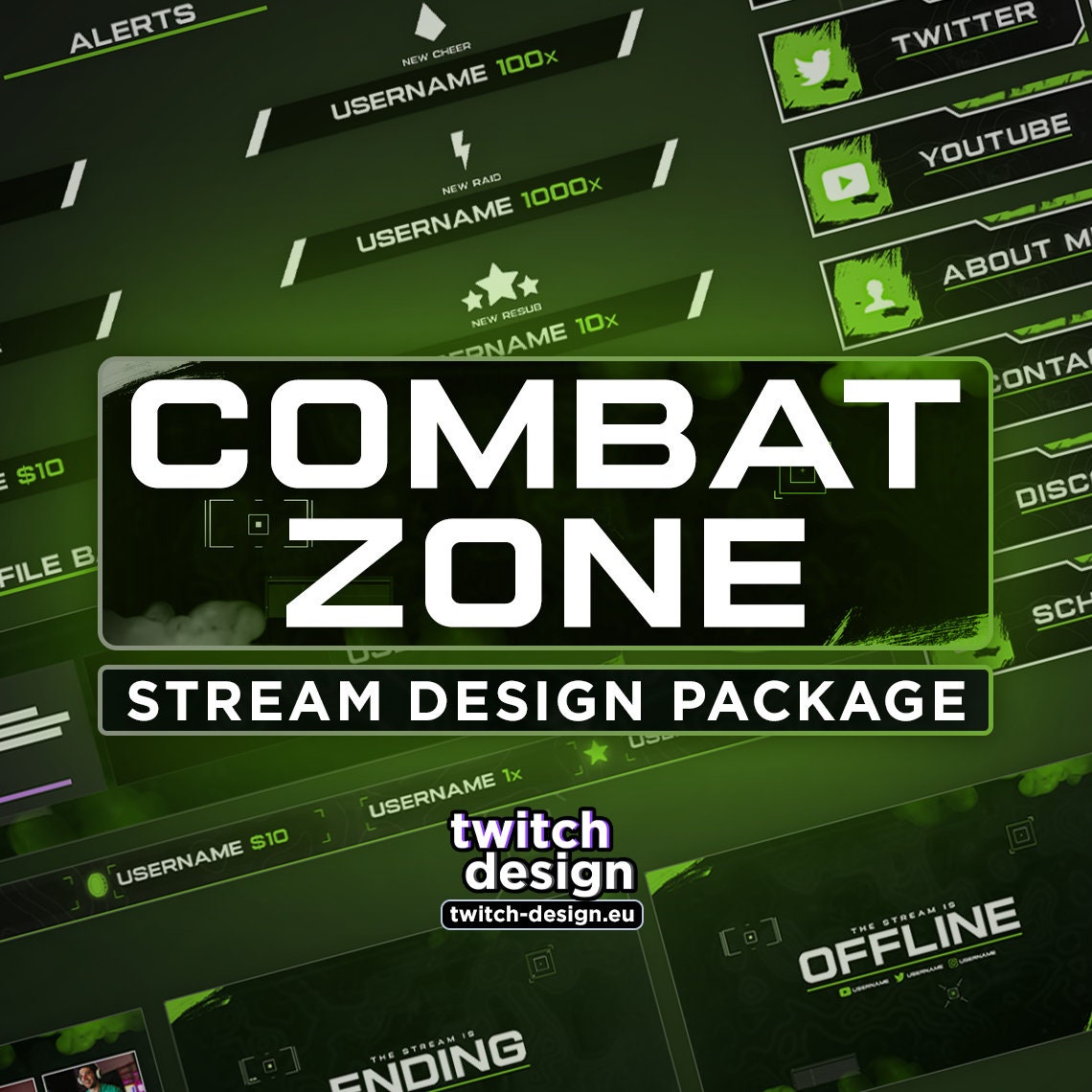 Warzone Overlay Just Chatting Animated Twitch  Facebook 