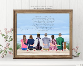 FAMILY MEMORIAL PRINT, Custom Memorial Print, Son Memorial, Personalized Memorial Print,Son Remembrance Gift,Bereavement Gift,Son In Heaven