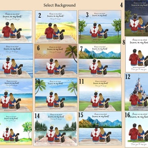 May include: A selection of 16 different backgrounds for a personalised pet memorial. The backgrounds include a variety of settings, such as a beach, a forest, a mountain range, and a castle. The text "Always on my mind, Forever in my heart" is included in each background.