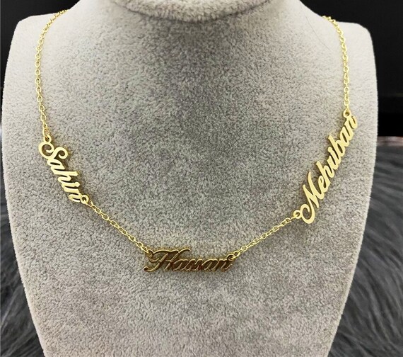 Custom Name Necklace Stainless Steel 