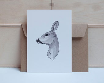 Deer - Postcard