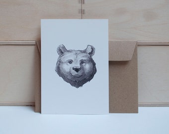 Brown Bear - Postcard