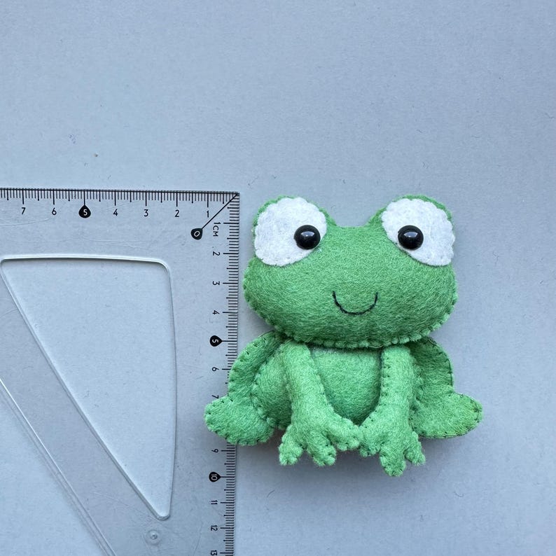 Frog Plush Pdf Pattern Felt Sewing Woodland Animals Handmade Soft Toy ...