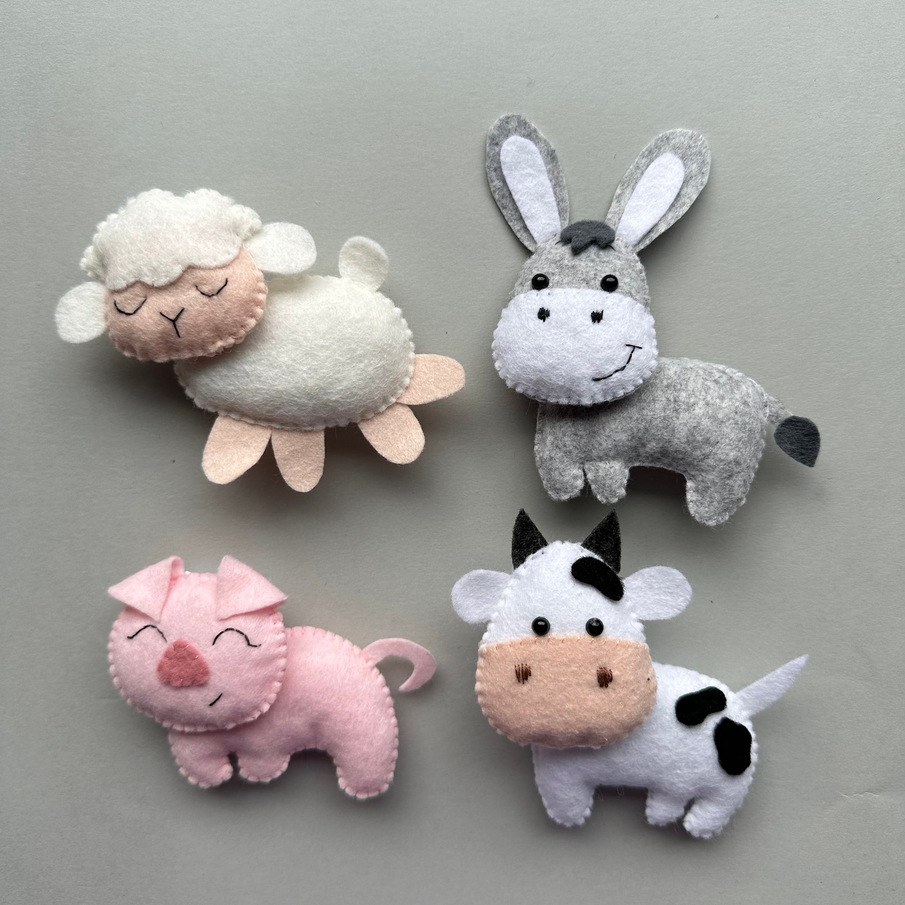 20 Decorazioni Per Torta A Tema Animali Della Fattoria. Include Mucca, Asino, Maiale, Pollo, Alberi E Funghi. Topper Carini Per Torte Di Compleanno Per Bambini E Feste Baby Shower - 4