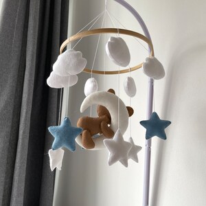Make Your Own Bear Baby Mobile Handmade Crib Nursery Decor for Baby Boy ...