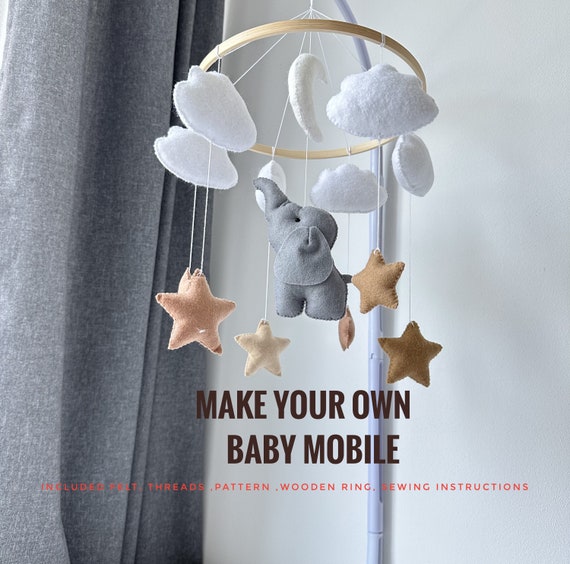 Baby crib plush elephant discount