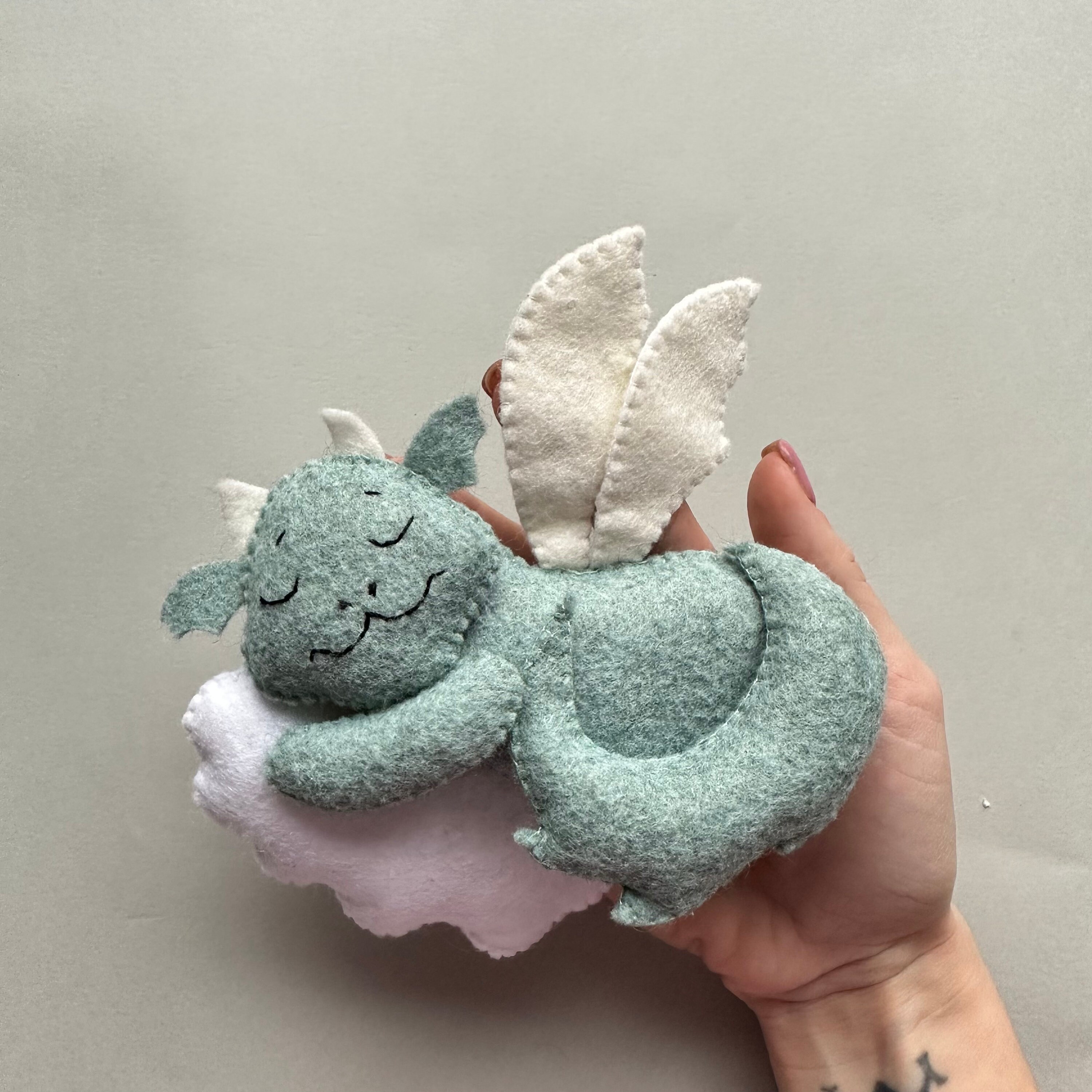 Dragon Plush Pdf Pattern Handmade Gift Plushie Pattern Dragon Ornament ...