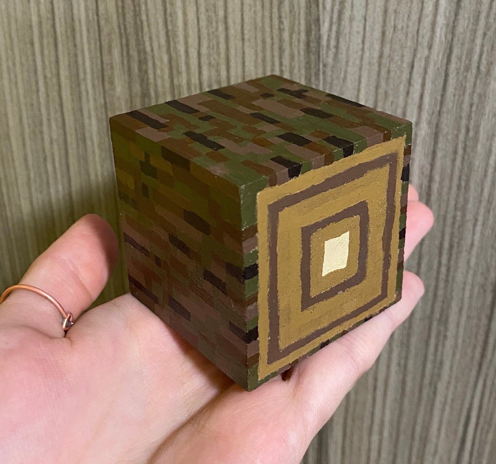 Minecraft Wood Block Front View