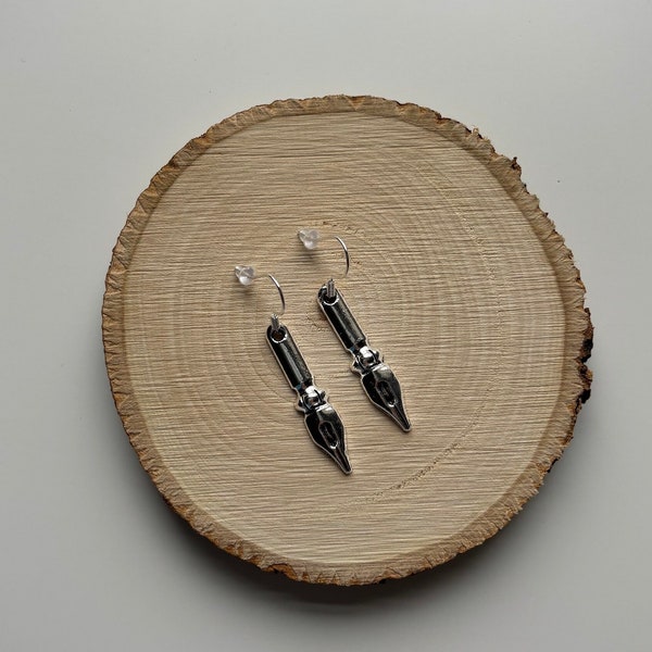 Rohan Kishibe JoJo part 4 pen earrings | Eco friendly & sustainable | Cottagecore gifts | Nickel free wire |