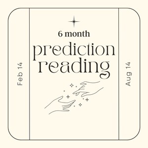 Same Day Delivery 6 Month Prediction Psychic Reading, Prediction Reading, Future Reading Clairvoyant Reading, Tarot Reading