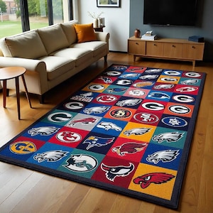 American Football - Sports Rug, Modern Bedroom Rug, Floor