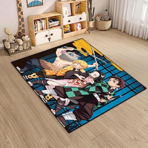 Hashira Group Rug – Demon Slayer Characters Anime Decor