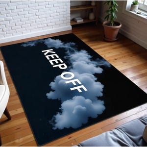 Keep Off Rug, Keep Off Clouds Rug, Traditional Abstract Rug, Custom Rug,Home Decor Rug, Modern Rug, Non slip Rug,Popular Rug,Keepoff Pattern