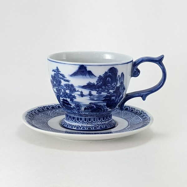 Bombay White and Blue Vases Etsy