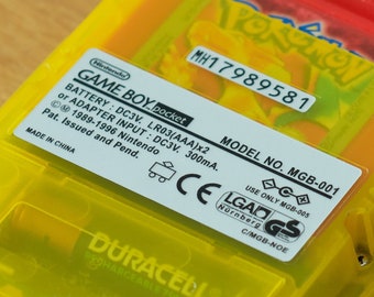 Étiquettes : Gameboy Pocket / GBP - Argent (Ensemble de remplacement)