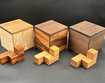 Doubleplay Stewart Coffin Design X-75 wood packing puzzle