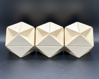 Seven Woods - Square-ish Egg Edition Stewart Coffin #42 wood sculpture puzzle