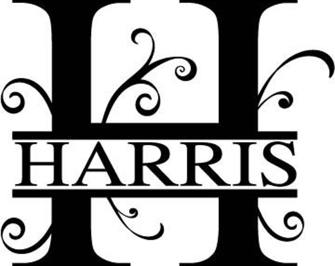 HARRIS Monogram Digital Download SVG File for CNC, Laser and Other ...