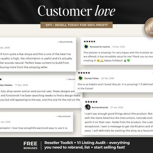 5-star reviews for this hyperlinked digital planner