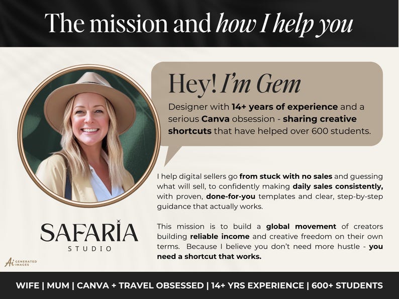 safaria studio an dhow I help digital product sellers make daily sales on Etsy