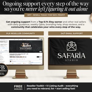 support for Etsy sellers