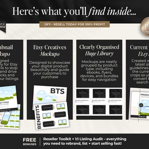 Etsy Listing Mockup Template Library for Digital Products + PLR ...