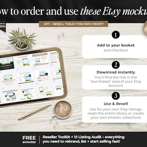 Etsy Listing Mockup Template Library for Digital Products + PLR ...