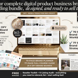Digital product brand planner and strategy bundle