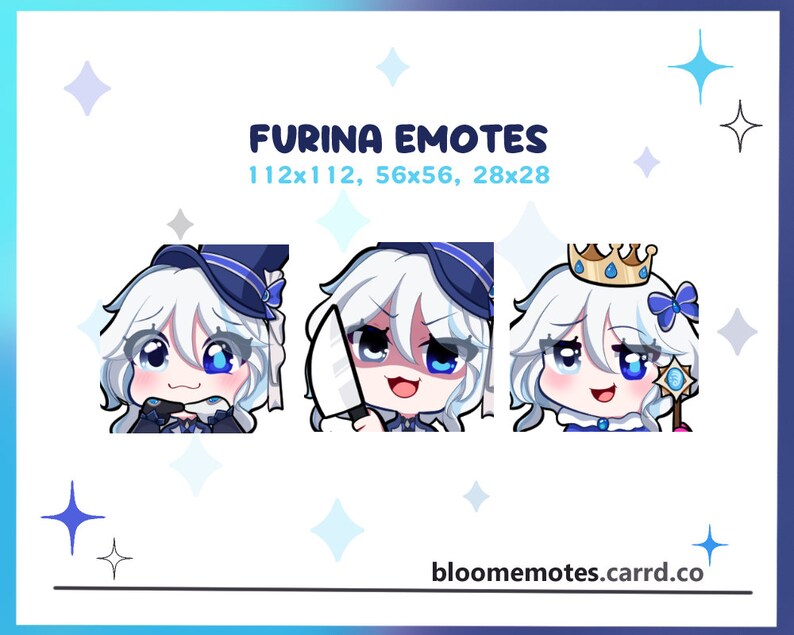 FURINA EMOTES/ Genshin Impact Emotes/ Furina Genshin Impact Emotes ...