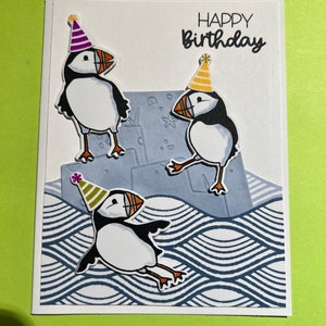 3 macareux - Shore Hope Today est une carte d’anniversaire spéciale