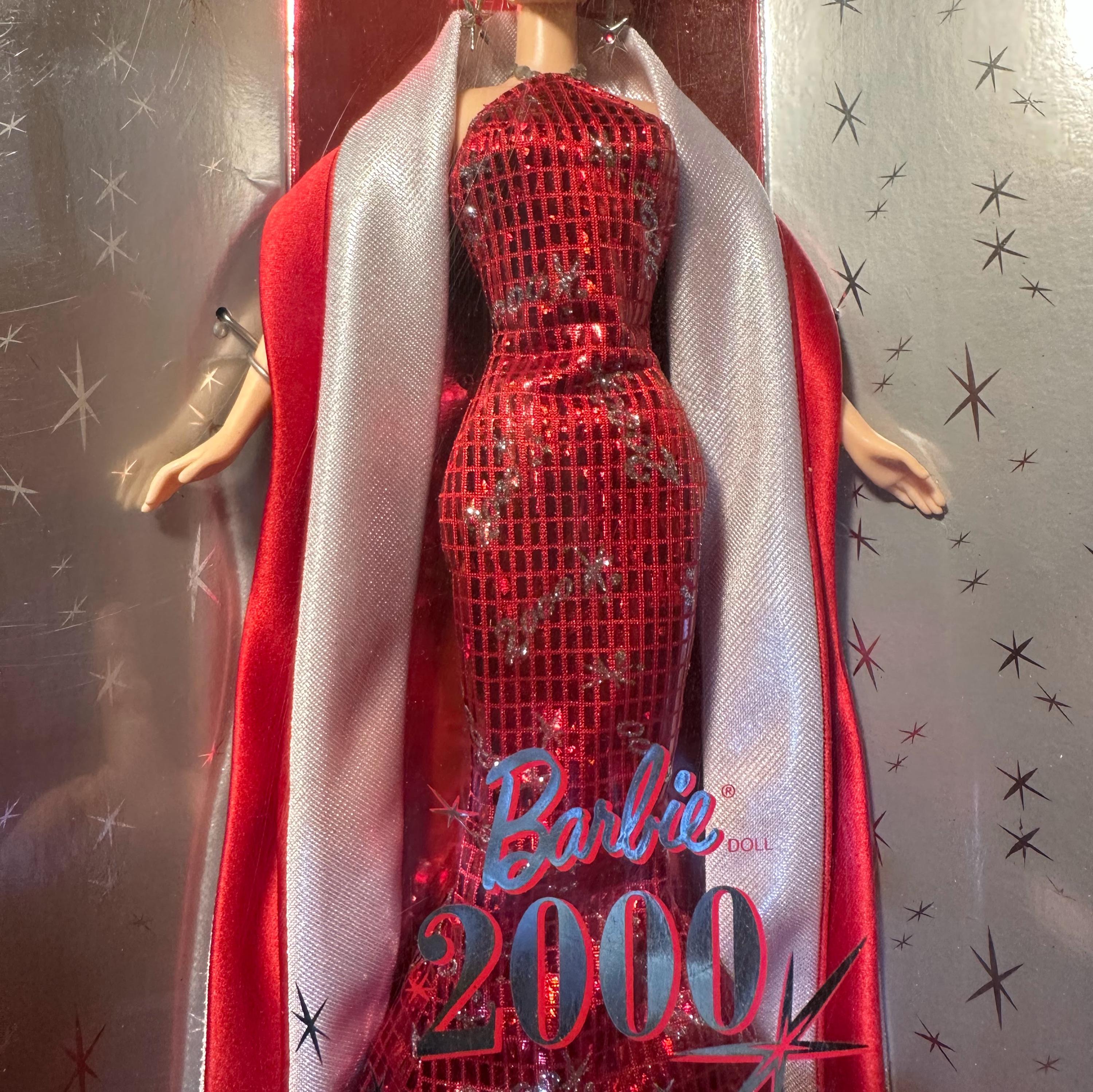 open lace back dress Barbie Ferrari Doll in Red Gown Limited Edition (2000) : Toys & Games main image 0