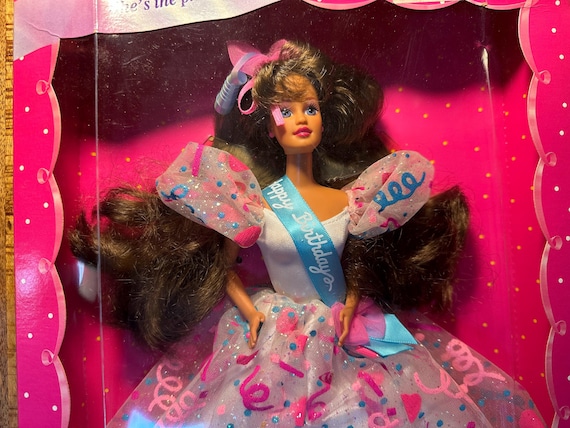 Birthday Barbie Doll Brunette 1994 Mattel 13253 NRFB